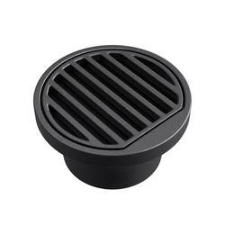 3 in. Inside Caulk Cast Iron Black General Purpose Drain