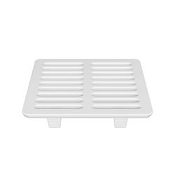 9-1/2 in. Full Top Grate White