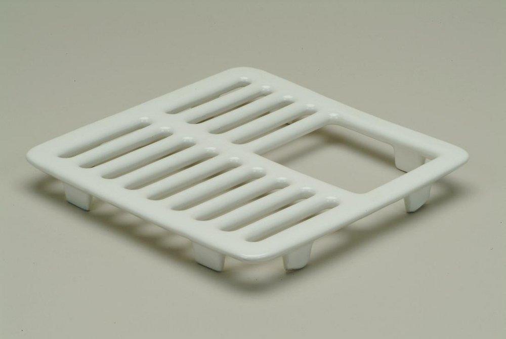 PROFLO&reg; White 9-1/2 in. Three Quarter Top Grate 