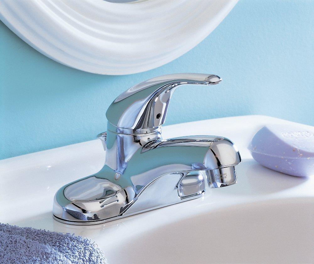 American Standard Polished Chrome Single Handle Centerset Bathroom Sink Faucet 