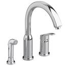 Hi-Flow Kitchen Faucet with Single Lever Handle and Spray in Polished Chrome