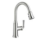 1.5 gpm 1-Hole Pull-Down Kitchen Sink Faucet with Single Lever Handle and Swivel Spout in Polished Chrome