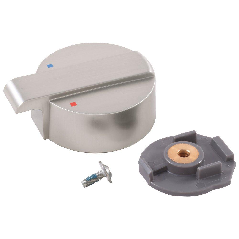 Delta Faucet Brilliance&reg; Stainless 1 in. Plastic Temperature Knob and Cover 