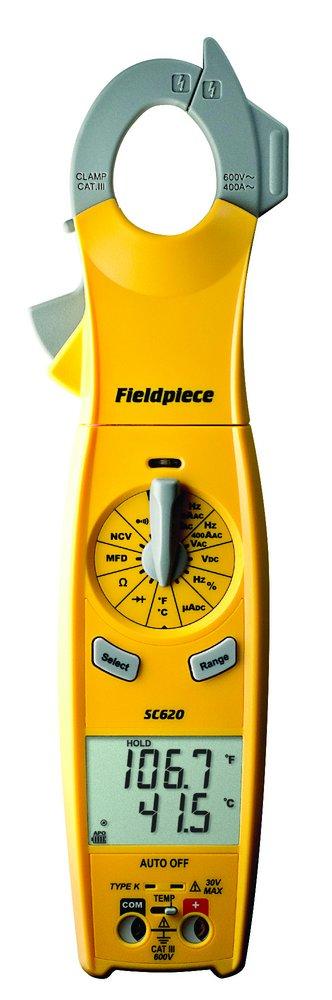 Fieldpiece Instruments Yellow Loaded Clamp Meter with Swivel 