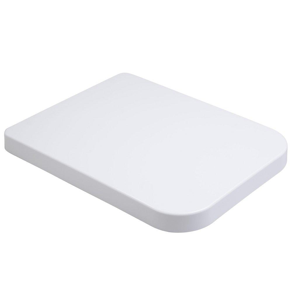 Mirabelle&reg; White Elongated Closed Front with Cover 