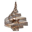 Varaluz Hammered Ore 100W 6-Light Medium E-26 Base Twist Pendant 