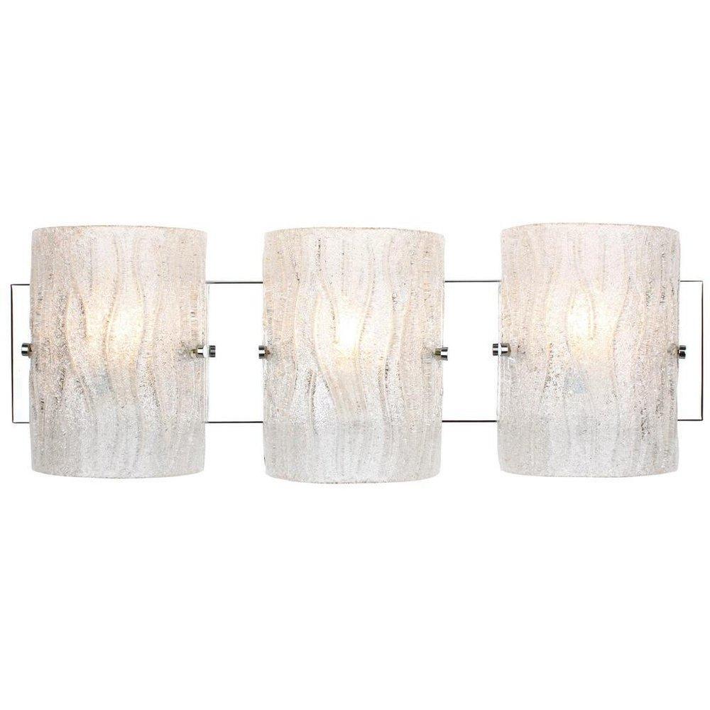 Varaluz Chrome 75W 3-Light Medium E-26 Base Bath Light 