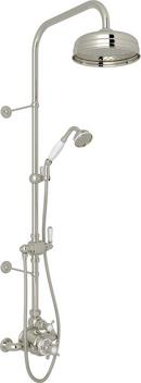 Three Handle Single Function Shower System in Polished Nickel