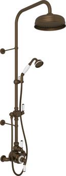 2 gpm 1-Function Wall Mount Thermostatic Shower Package with Triple Lever Handle and U.5550 Thermostatic Valve in English Bronze