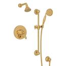 2 gpm Bath and Shower Trim Kit with Single Lever Handle and Hand Shower in Inca Brass