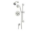 2.5 gpm Pressure Balancing Bath and Shower Trim Kit with Single Lever Handle and Hand Shower in Polished Nickel