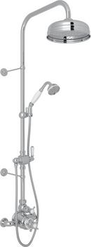 ROHL&reg; Polished Chrome Three Handle Single Function Shower System 