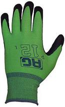 L Size Foam Coated Glove in Green
