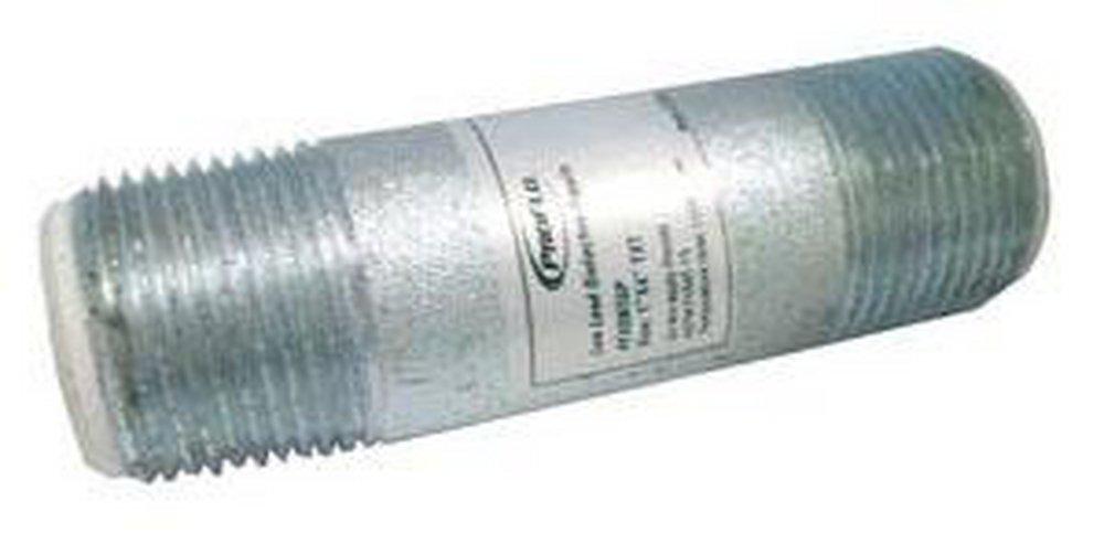 PROFLO&reg; 4 in. Threaded Dielectric Zinc plated Steel Nipple with Polypropylene Liner 