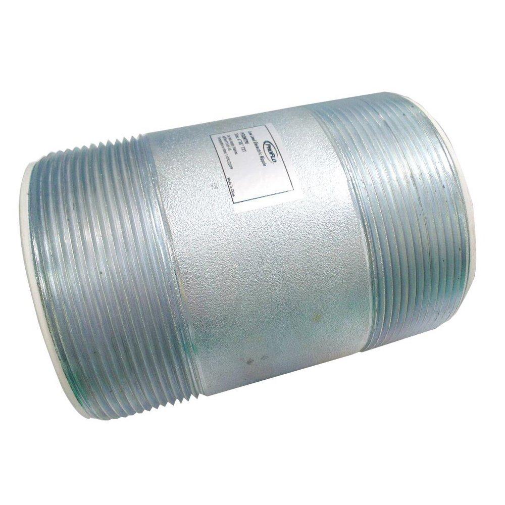 PROFLO&reg; 6 in. Threaded Dielectric Zinc plated Steel Nipple with Polypropylene Liner 