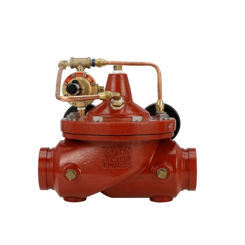 Zurn Wilkins Red 300# Ductile Iron Grooved Pressure Regulating Valve 