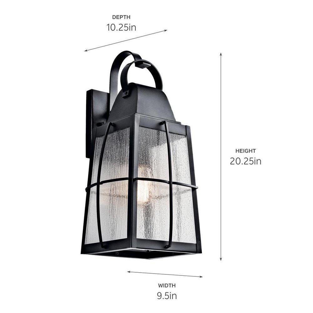 Kichler Lighting Textured Black 1-Light Wall Mount Bracket 