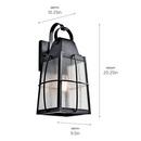 Kichler Lighting Textured Black 1-Light Wall Mount Bracket 