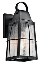75W 1-Light Outdoor Wall Light in Textured Black