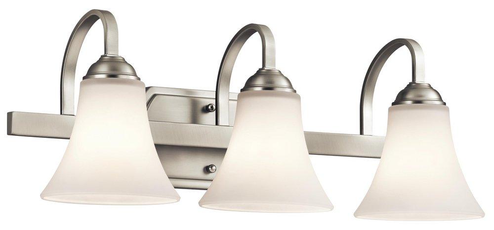 Kichler Lighting Brushed Nickel 3-Light Bath Light 