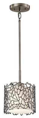 Kichler Lighting Classic Pewter 10 in. 1-Light Mini Pendant 