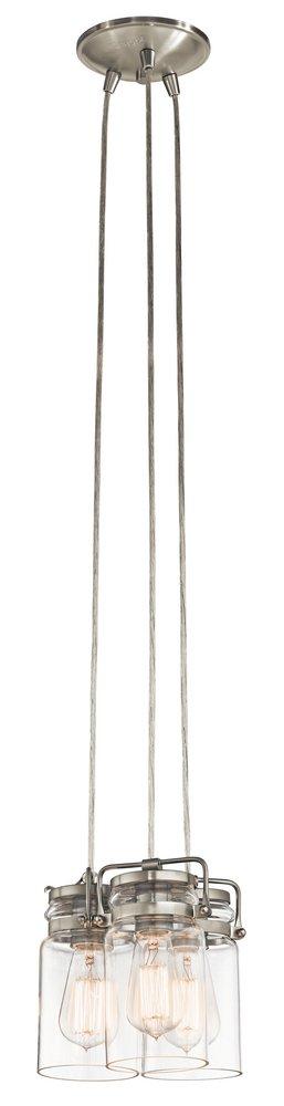 Kichler Lighting Brushed Nickel 3-Light Pendant 