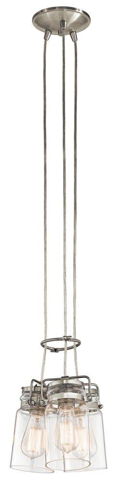 Kichler Lighting Brushed Nickel 3-Light Pendant 