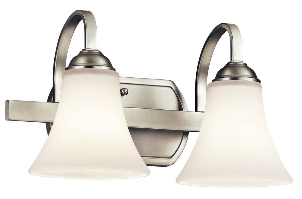 Kichler Lighting Brushed Nickel 2-Light Bath Light 