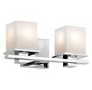 2-Light Bath Light in Polished Chrome