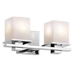 2-Light Bath Light in Polished Chrome