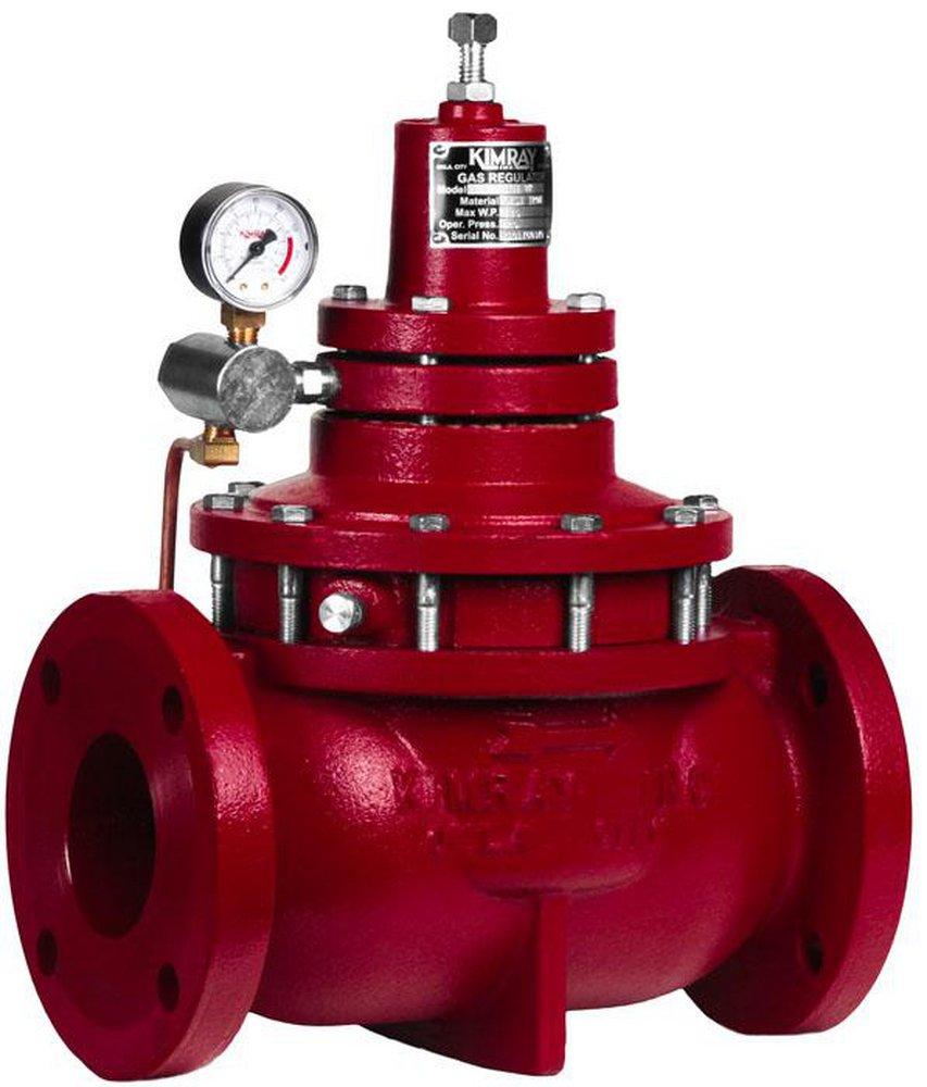 Kimray Flanged Straight 175 psi Ductile Iron Back Pressure Gas Regulator Valve 