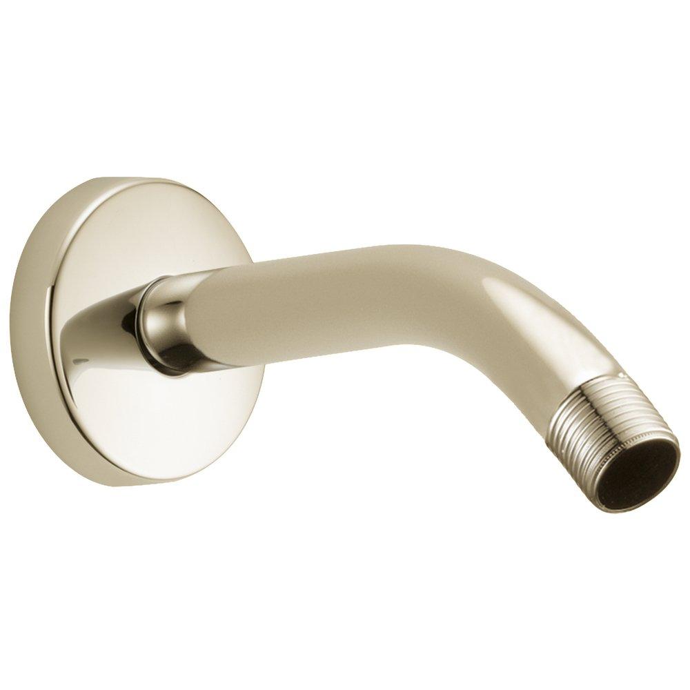 Brizo Brilliance&reg; Polished Nickel 1/2 in. NPT x IPS Solid Brass Shower Arm and Flange 