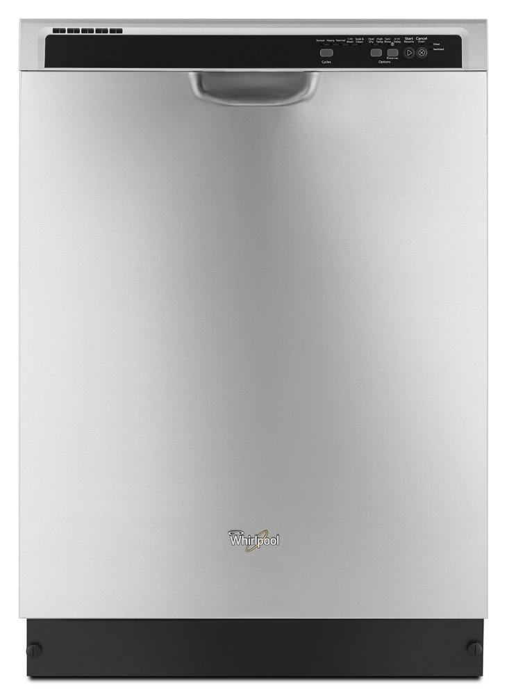 Whirlpool Monochromatic Stainless Steel 23-7/8 in. 15 Place Settings Dishwasher 
