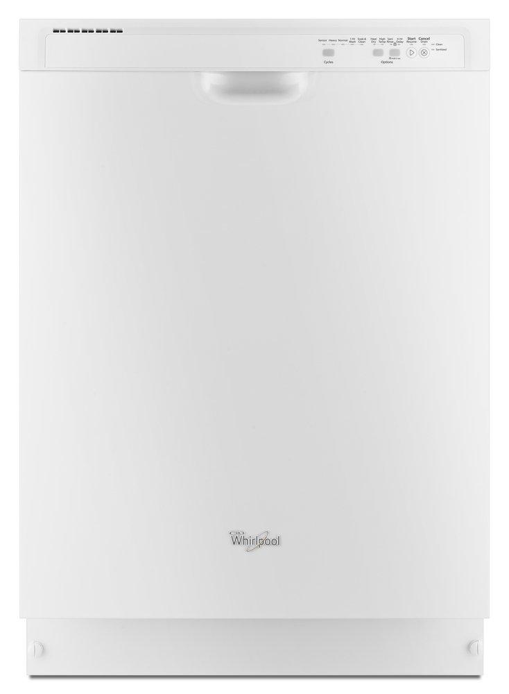 Whirlpool White 23-7/8 in. 15 Place Settings Dishwasher 
