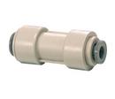 1/2 x 3/8 in. OD Tube Reducing Plastic and Acetal Copolymer Bulkhead Union Connector in Grey