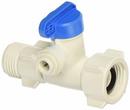1/2 x 3/8 x 1/4 in. FNPS x Compression x OD Tube Lever Handle Angle Supply Stop Valve in White