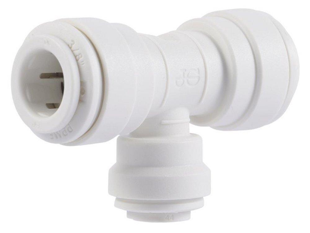 John Guest White OD Tube Polypropylene Reducing Tee 