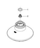 GROHE StarLight&reg; Chrome Single Function RainAir Showerhead 