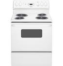 Hotpoint&reg; White 30 in. Electric 4-Burner Coil Freestanding Range 