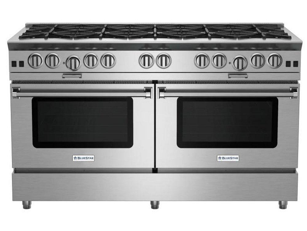 BlueStar Cooking Stainless Steel 59-7/8 in. Gas 10-Burner Open Freestanding Range in Stainless Steel 