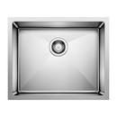 BLANCO Satin 22 x 18 in. No Hole Stainless Steel Single Bowl Undermount Kitchen Sink 
