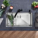 BLANCO Polished Satin 32 x 18 in. No Hole Stainless Steel Single Bowl Undermount Kitchen Sink 