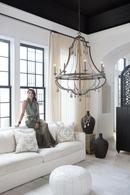 Fredrick Ramond Distressed Iron 60W 8-Light Chandelier 