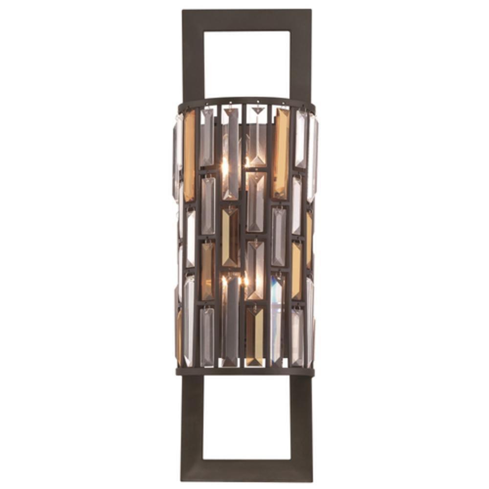 Fredrick Ramond Vintage Bronze 2-Light Wall Sconce 