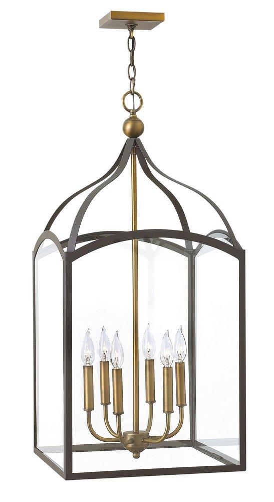 Hinkley Bronze 33-4/5 in. 60W Candelabra E-12 Ceiling Mount Chandelier 