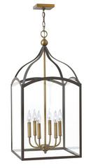 Hinkley Bronze 33-4/5 in. 60W Candelabra E-12 Ceiling Mount Chandelier 