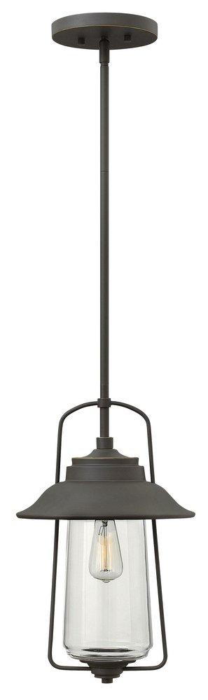 Hinkley Oil Rubbed Bronze 16-1/2 in. 100W Medium E-26 Base Post Mount Lantern 