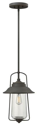 16-1/2 in. 100W Medium E-26 Base Post Mount Lantern in Oil Rubbed Bronze