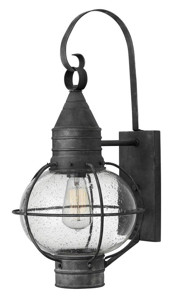Hinkley Aged Zinc 23-3/10 in. 1-Light 100W Wall Lantern 