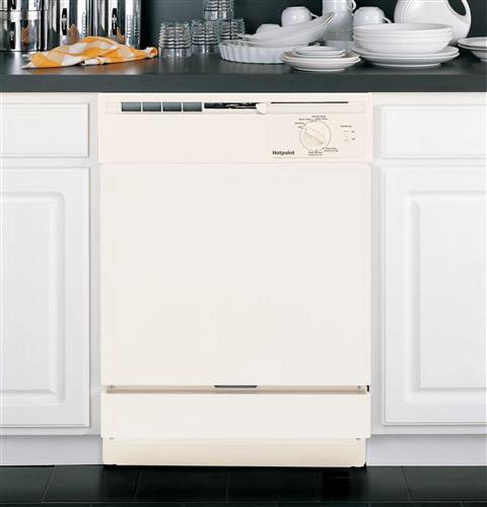 Hotpoint&reg; Bisque 24 in. 12 Place Settings Dishwasher 